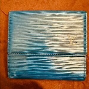 Louis Vuitton Blue epi  leather Wallet
